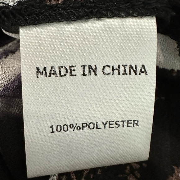 Tesoro Moda Long Sleeve Sheer Blouse, Size L - Picture 8 of 9